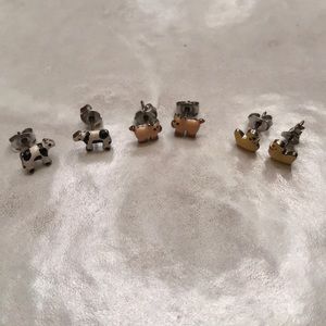 ANIMAL EARRINGS 🐮🐷🐥